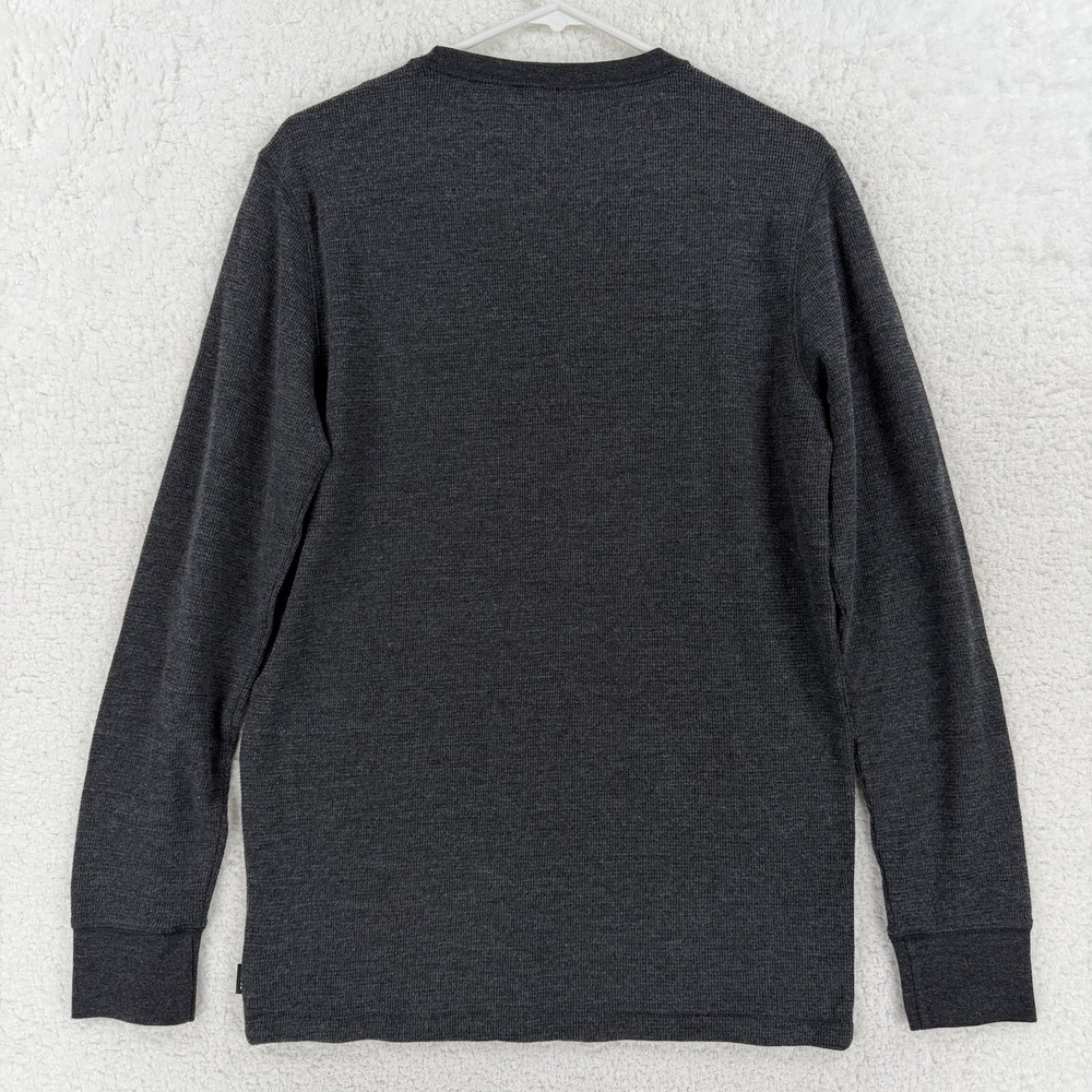American Eagle Outfitters Shirt Mens Small Gray Thermal Long Sleeve Crewneck - Picture 2 of 9